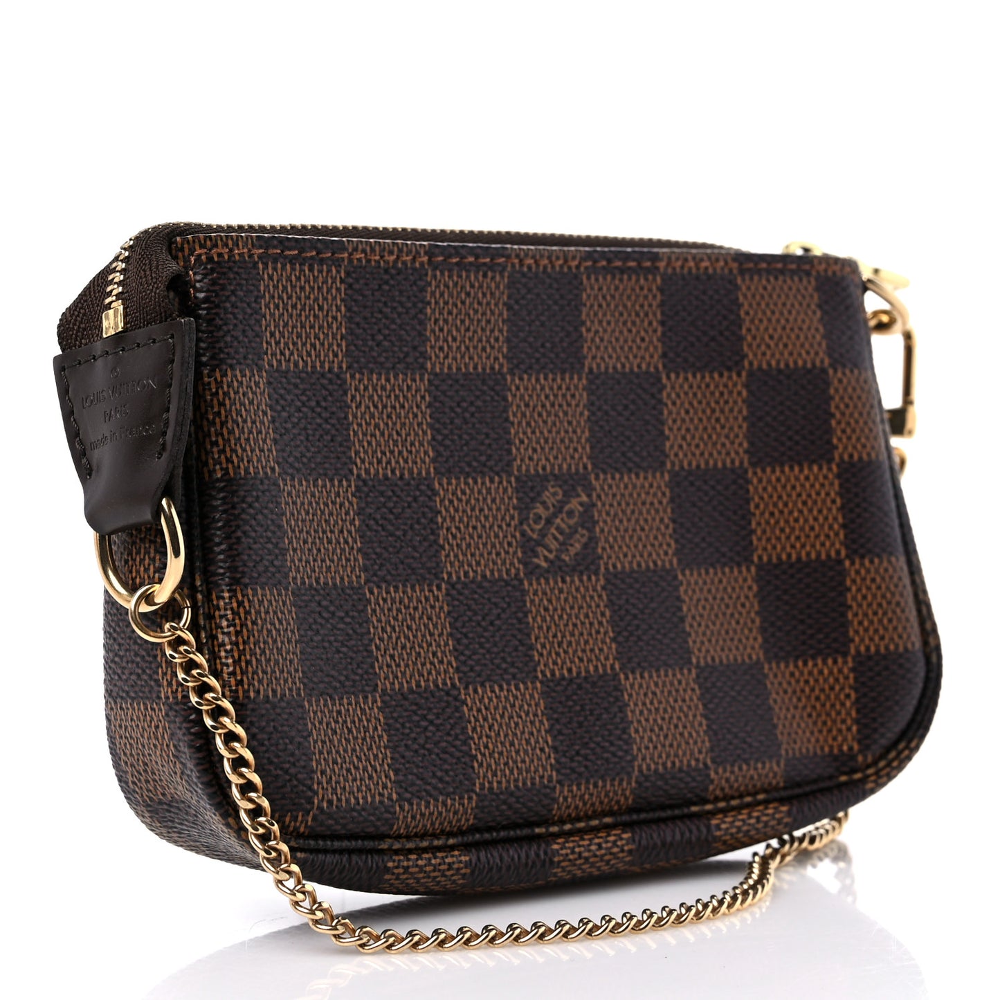 Damier Ebene Complice Trunks and Bags Mini Pochette Accessories Red