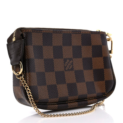 Louis Vuitton Damier Ebene Complice Trunks and Bags Mini Pochette Accessories Red 3 of 9
