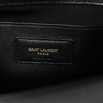 Saint Laurent Grain De Poudre Monogram Cassandre Clutch Black 6 of 6