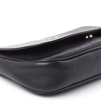 Gucci Pebbled Calfskin Medium Soho Flap Crossbody Black 8 of 15