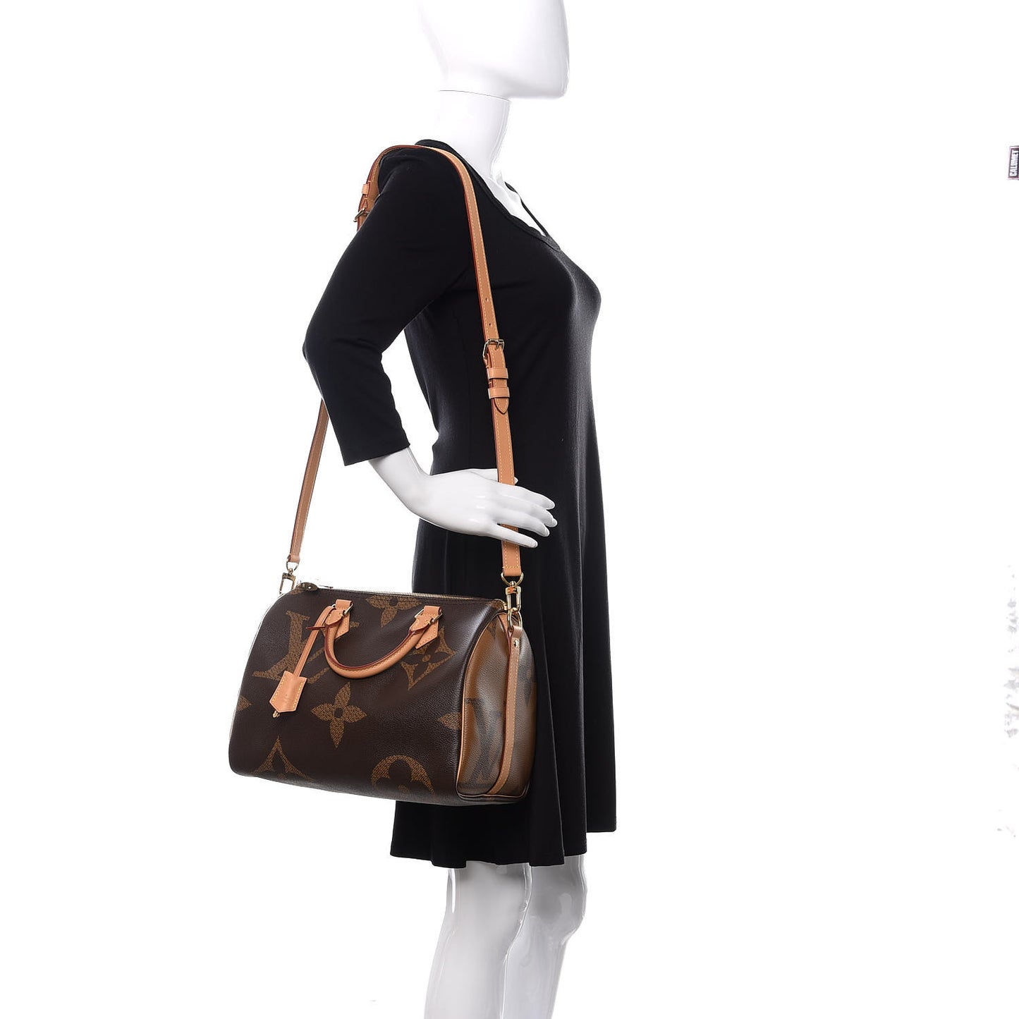 Reverse Monogram Giant Speedy Bandouliere 30