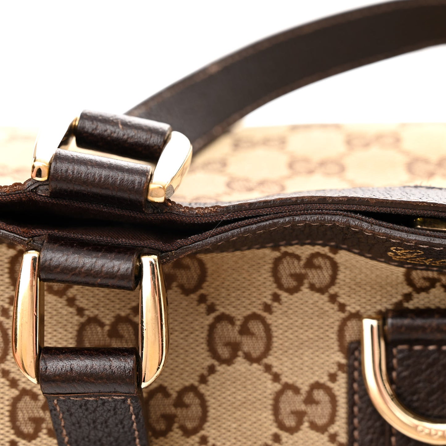 Monogram Large Abbey Tote Dark Brown