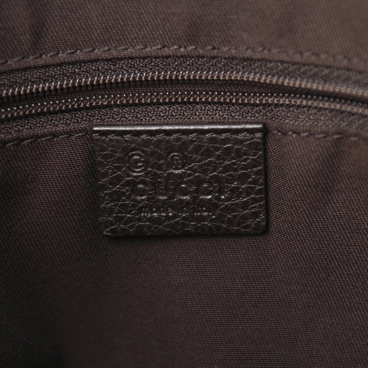 Gucci Denim Monogram Abbey Messenger Bag Dark Brown 5 of 10