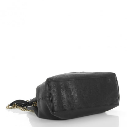 Gucci Pebbled Calfskin Medium Soho Chain Shoulder Bag Black 4 of 7