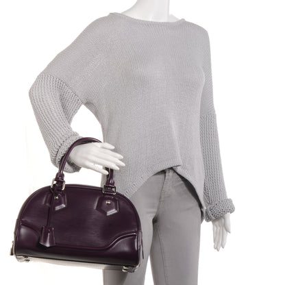 Louis Vuitton Epi Bowling Montaigne PM Cassis 2 of 7