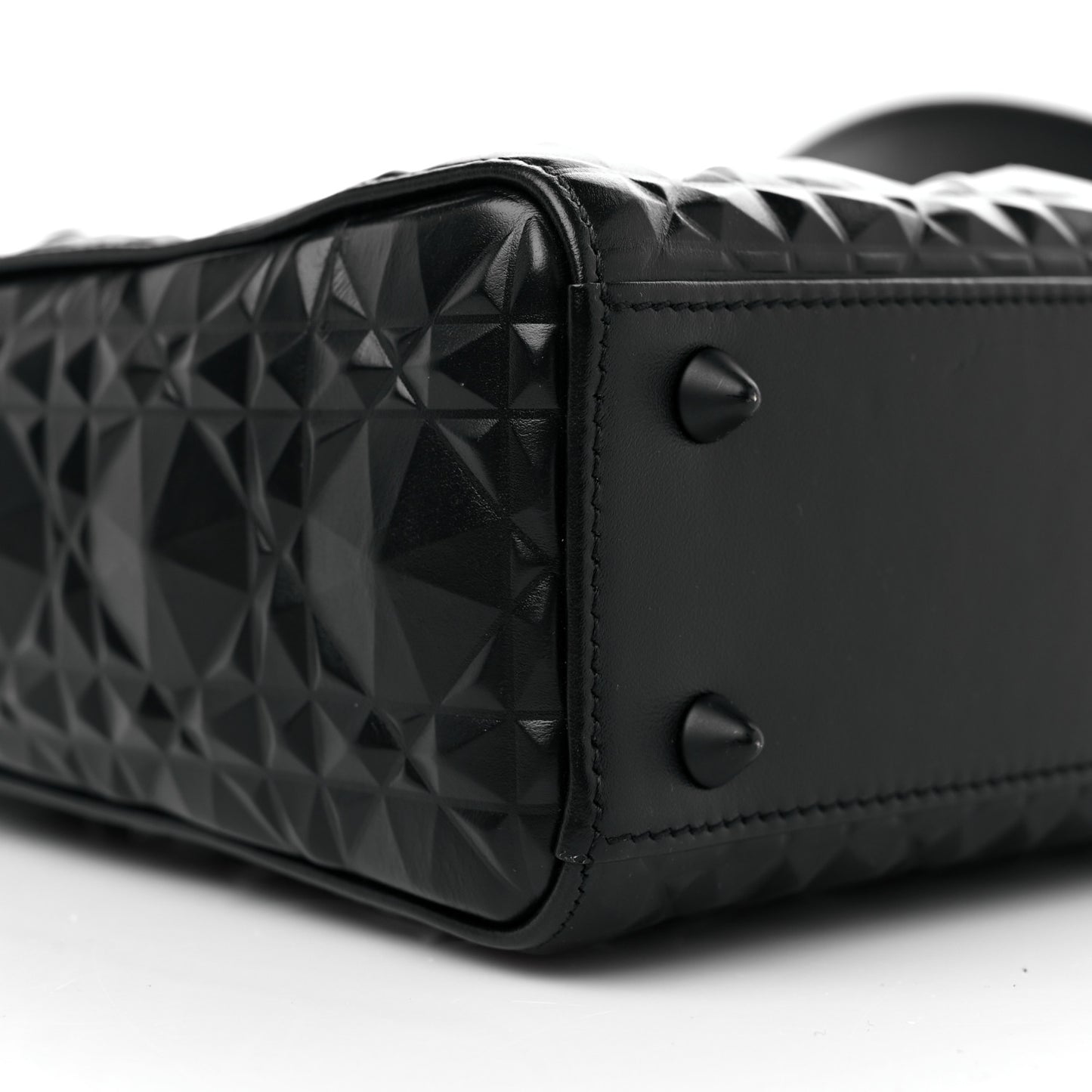 Calfskin Cannage Diamond Small My ABCDior Lady Dior Black