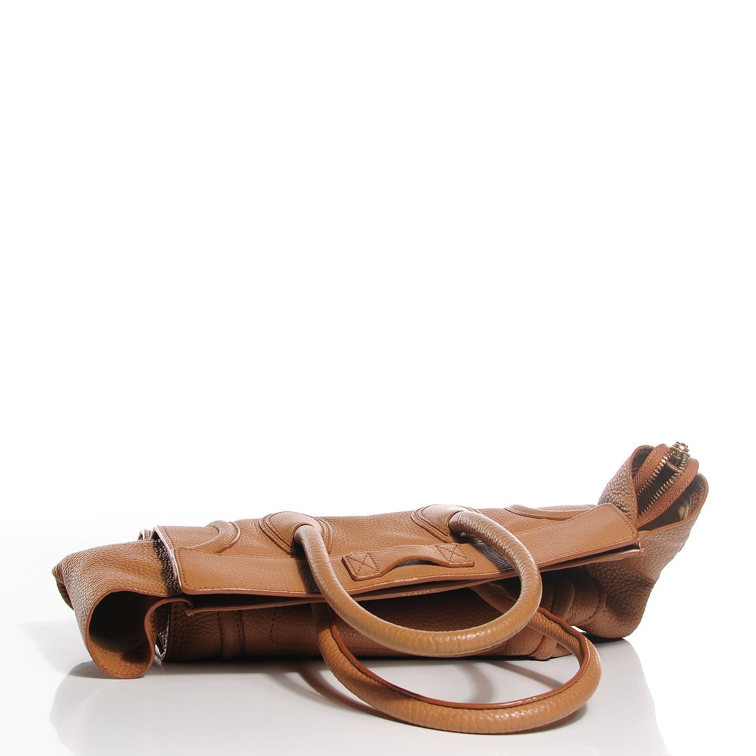 Celine Pebbled Calfskin Mini Luggage Camel 8 of 8