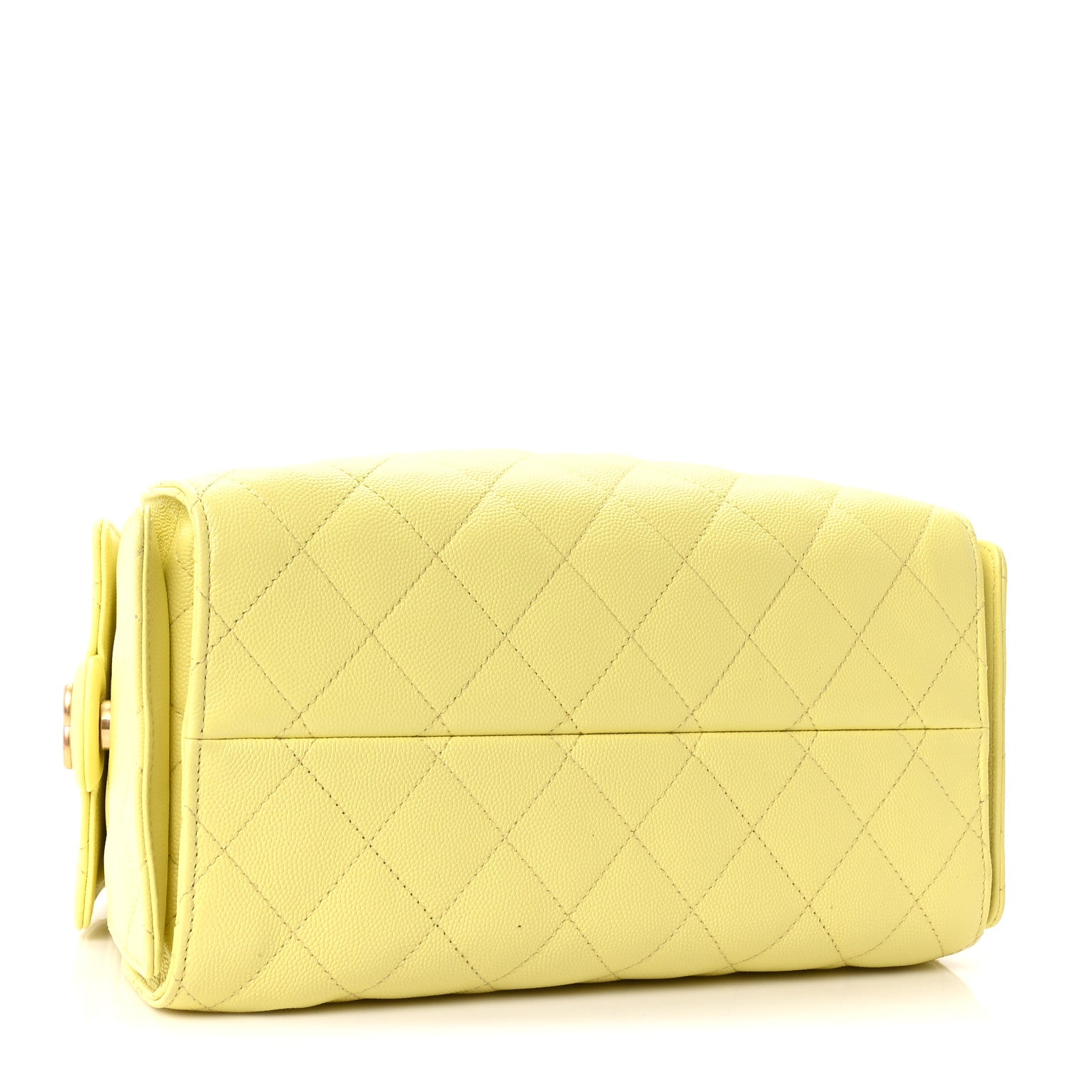 Chanel Caviar Quilted Small Chanel 25 Handbag Light Yellow 4 of 11