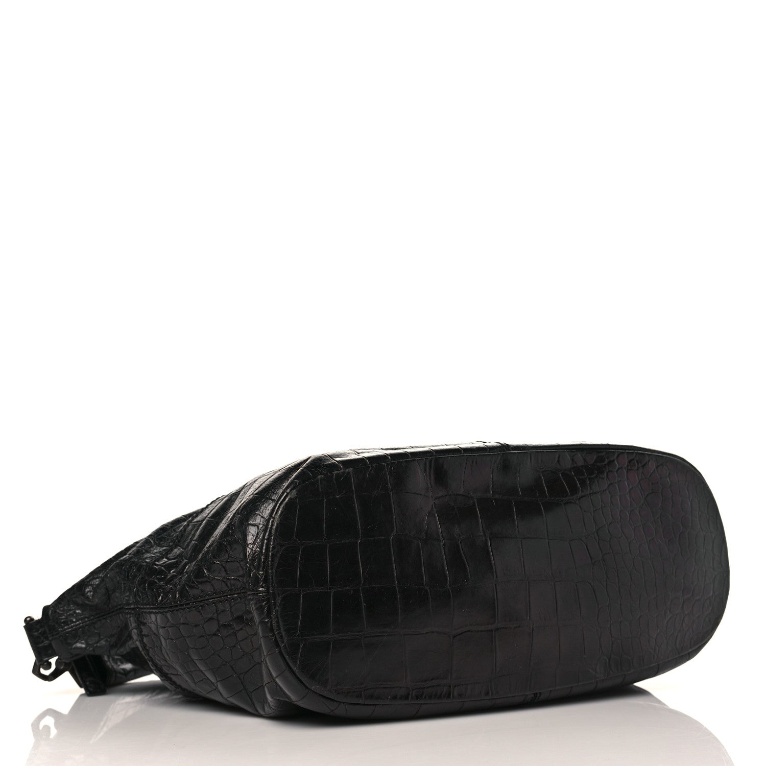 Givenchy Calfskin Crocodile Embossed Medium Nightingale Black 4 of 11
