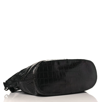 Givenchy Calfskin Crocodile Embossed Medium Nightingale Black 4 of 11