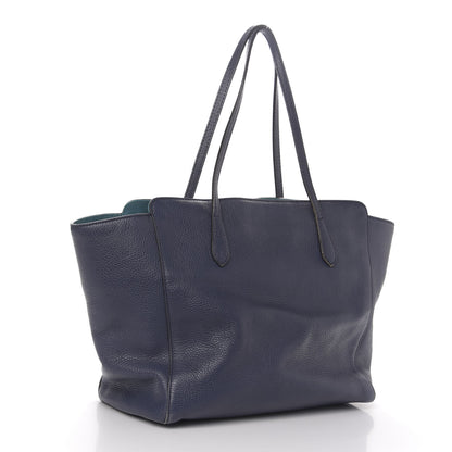 Gucci Dollar Calfskin Medium Swing Tote Marine Deep Cobalt 3 of 16