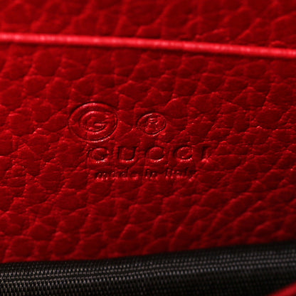 Gucci Dollar Calfskin Interlocking G Chain Wallet Red 6 of 10