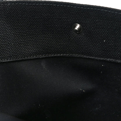 Saint Laurent Raffia Linen Calfskin Rive Gauche Tote Black 6 of 9