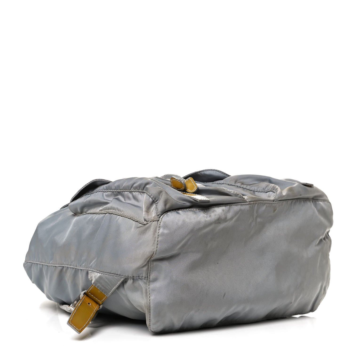 Prada Nylon Vela Double Buckle Backpack Grey 3 of 14