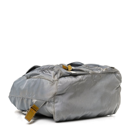 Prada Nylon Vela Double Buckle Backpack Grey 3 of 14