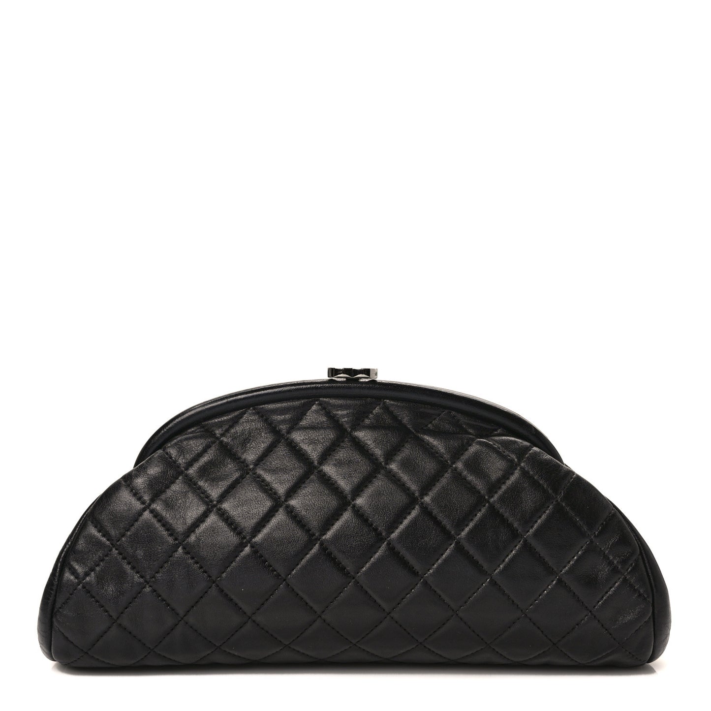 Lambskin Quilted Timeless Clutch Black