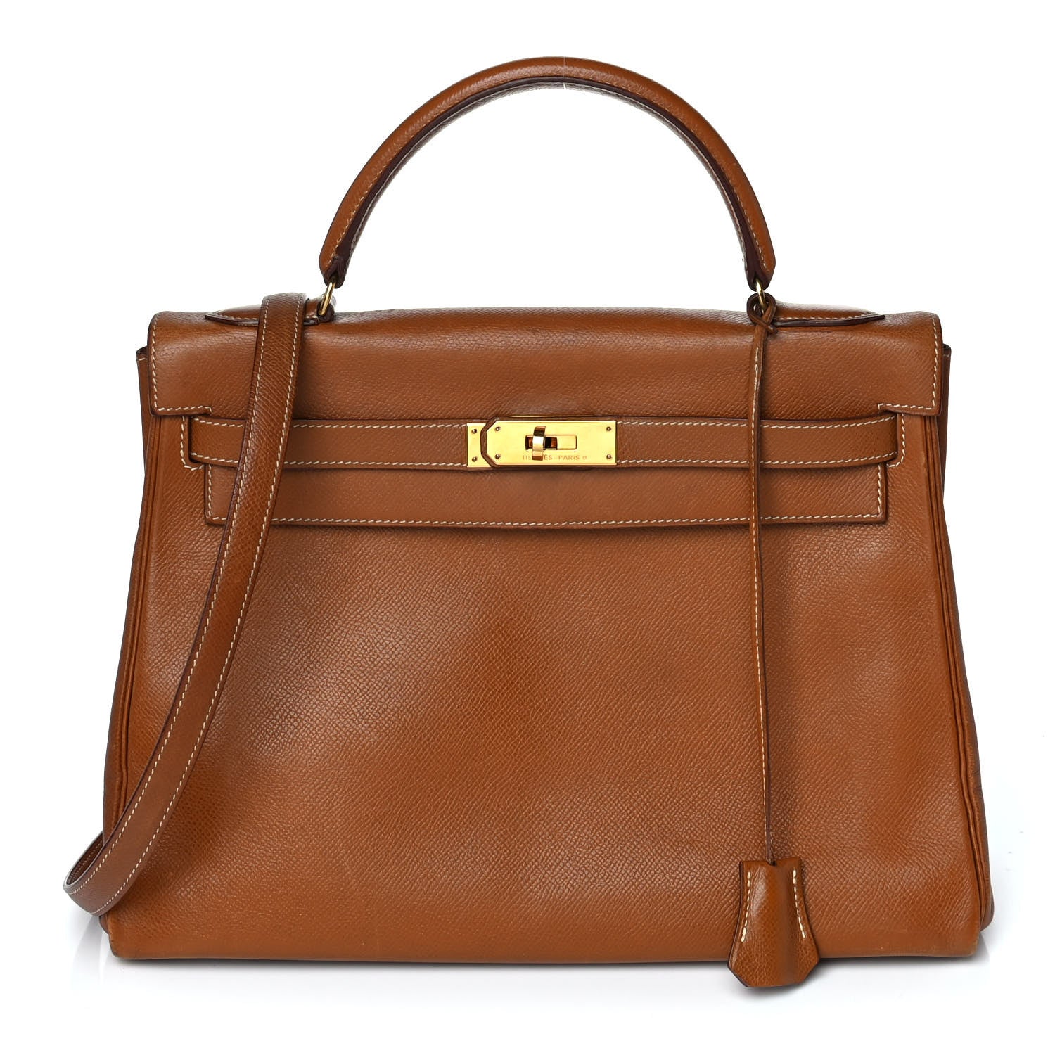 Hermes Courchevel Kelly Retourne 32 Gold 1 of 18