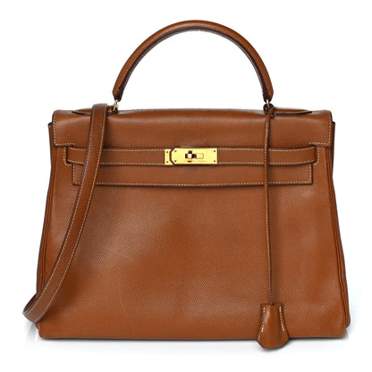 Hermes Courchevel Kelly Retourne 32 Gold 1 of 18