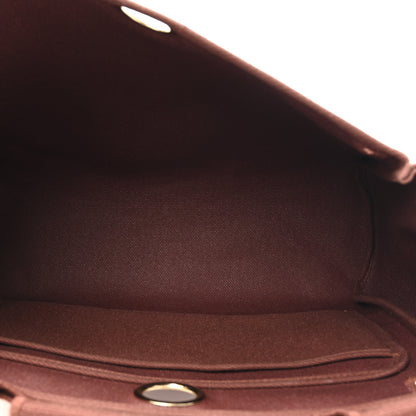 Hermes Toile Vache Calfskin Herbag 30 PM Havane 6 of 15
