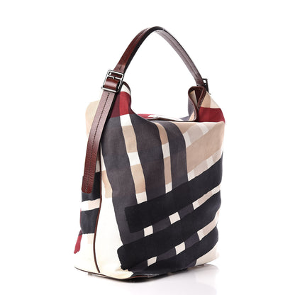 Burberry Canvas Check Bucket Bag Multicolor 3 of 17