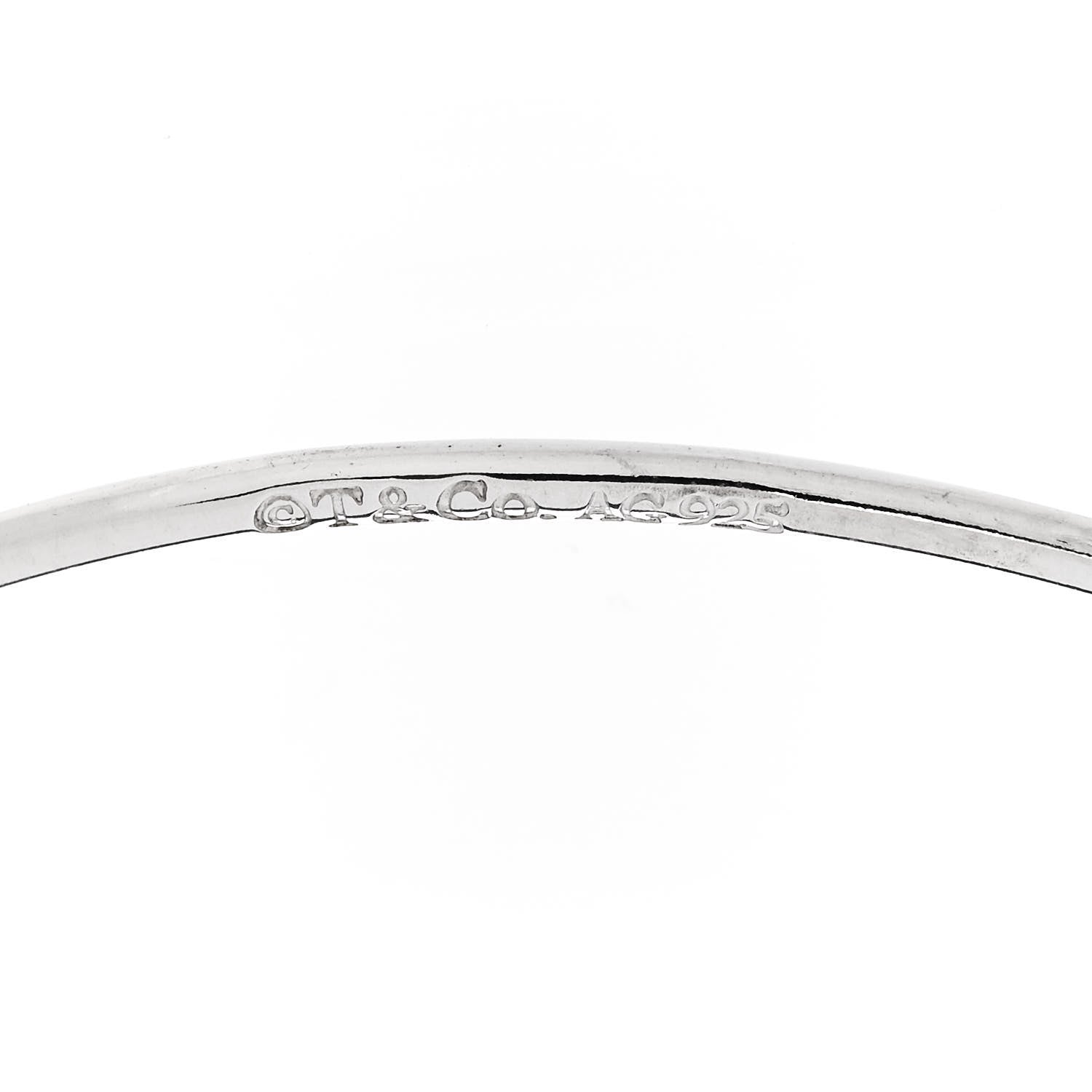 Tiffany Sterling Silver Hook Bangle Bracelet 3 of 3