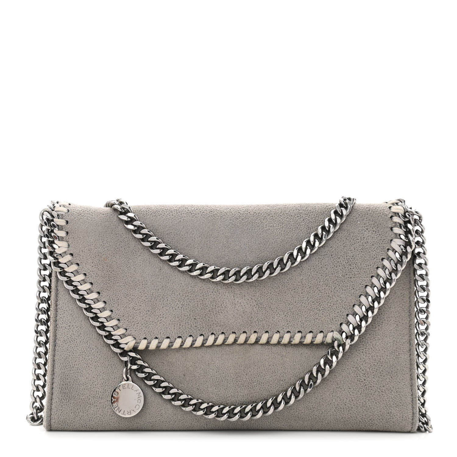 Stella McCartney Shaggy Deer Falabella Mini Crossbody Bag Light Grey 1 of 12