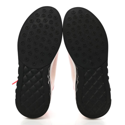 Chanel Lycra Fabric CC Sneakers 40 White Red 5 of 8