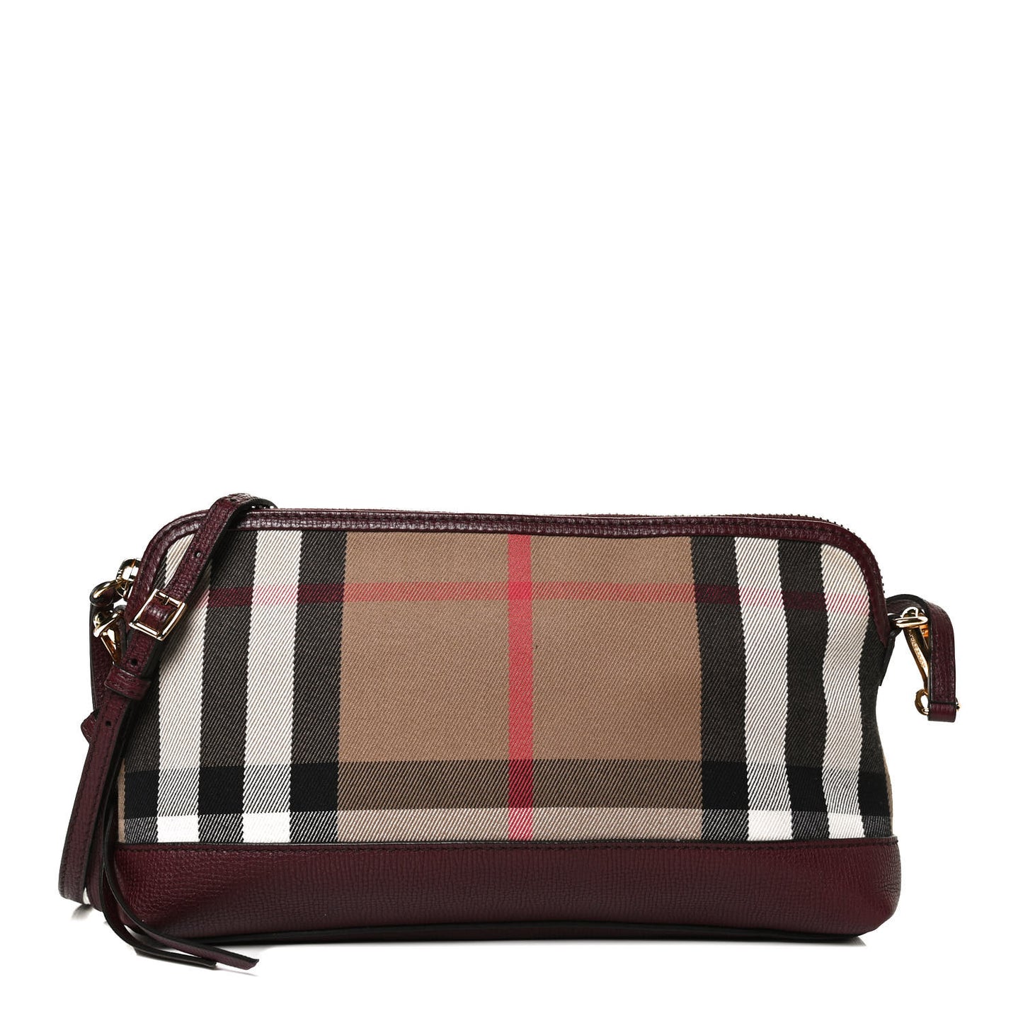 Derby House Check Abingdon Convertible Clutch Mahogany Red