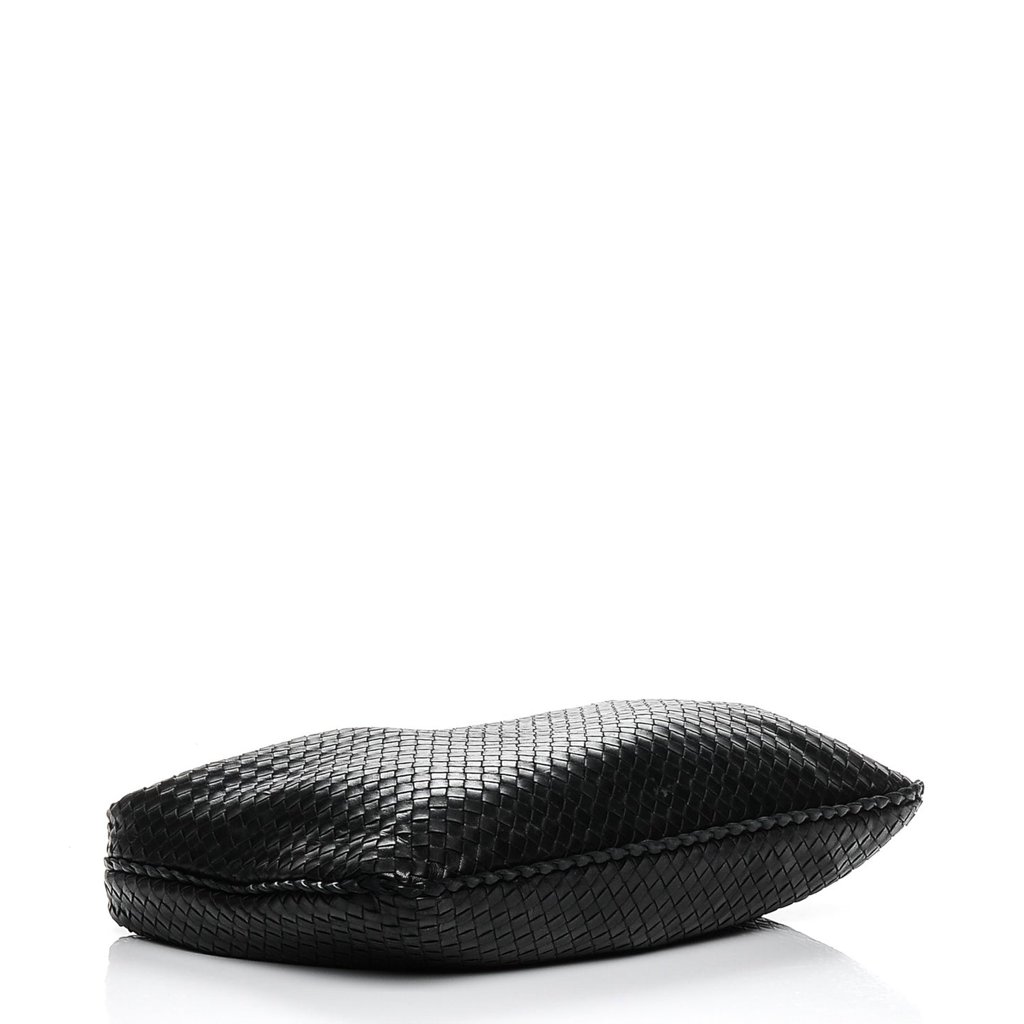 Nappa Intrecciato Large Hobo Nero Black