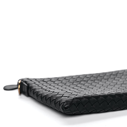 Bottega Veneta Nappa Intrecciato Biletto Chain Crossbody Antique Black 4 of 9