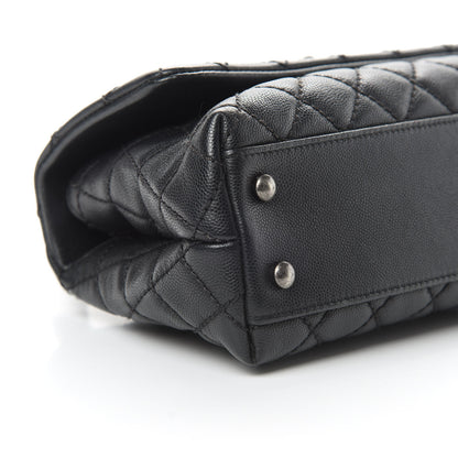 Chanel Caviar Quilted Mini Coco Handle Flap Black 9 of 11