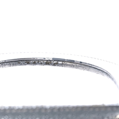 Christian Dior Metallic Patent Micro-Cannage Gradient Medium Lady Dior Silver Blue 16 of 17