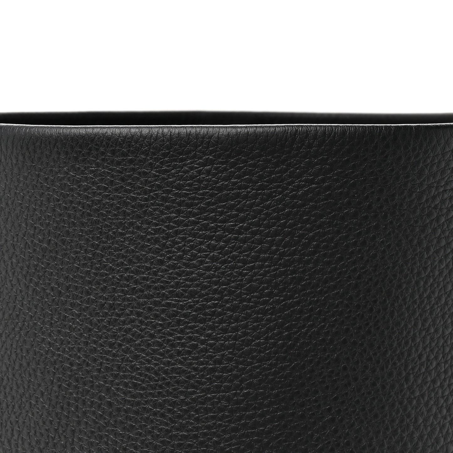 Grained Calfskin Medium N/S Hook Tote Black