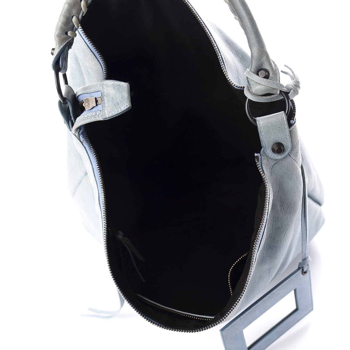 Agneau Classic Hardware Day Hobo Bleu Glacier