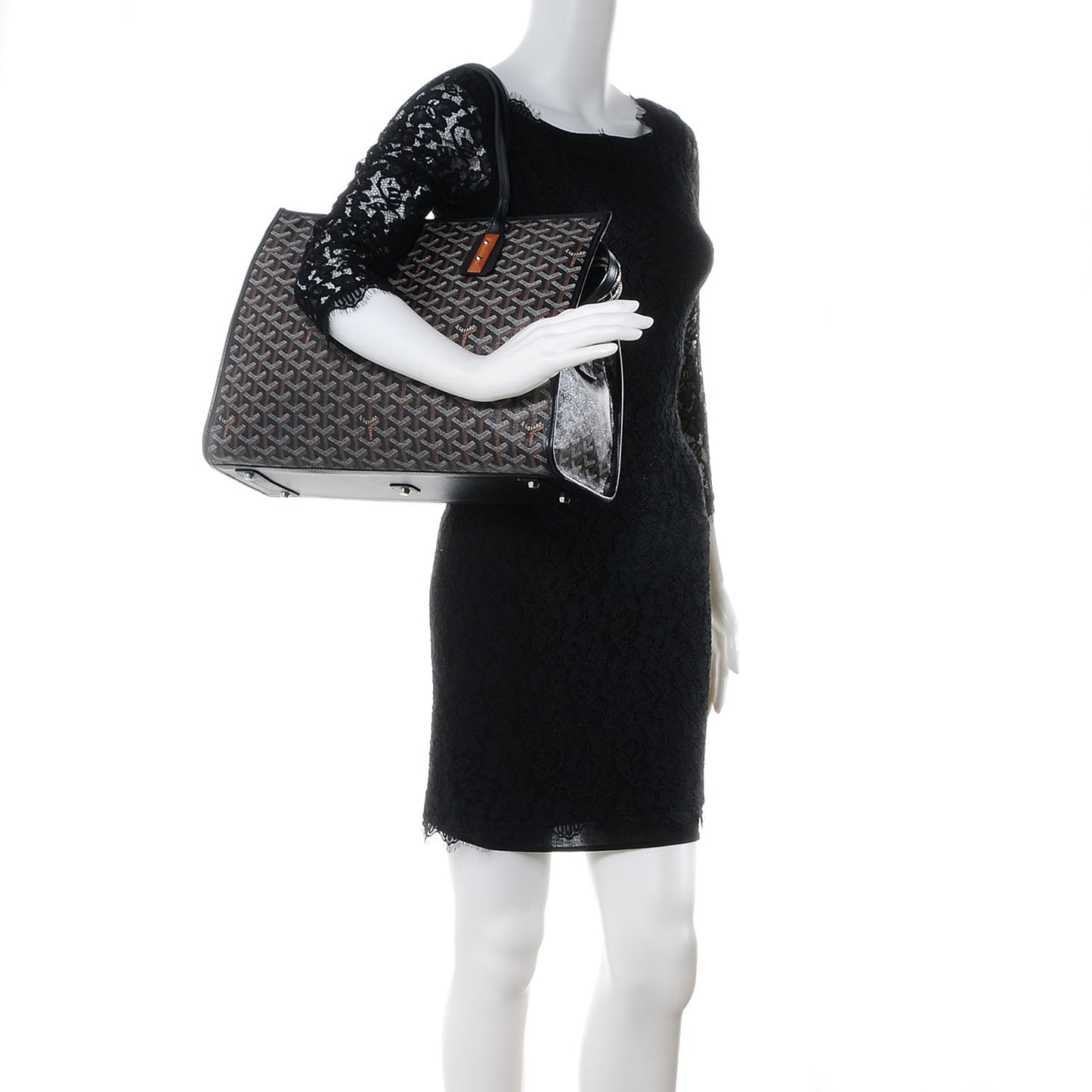 Goyardine Marquises Tote Black