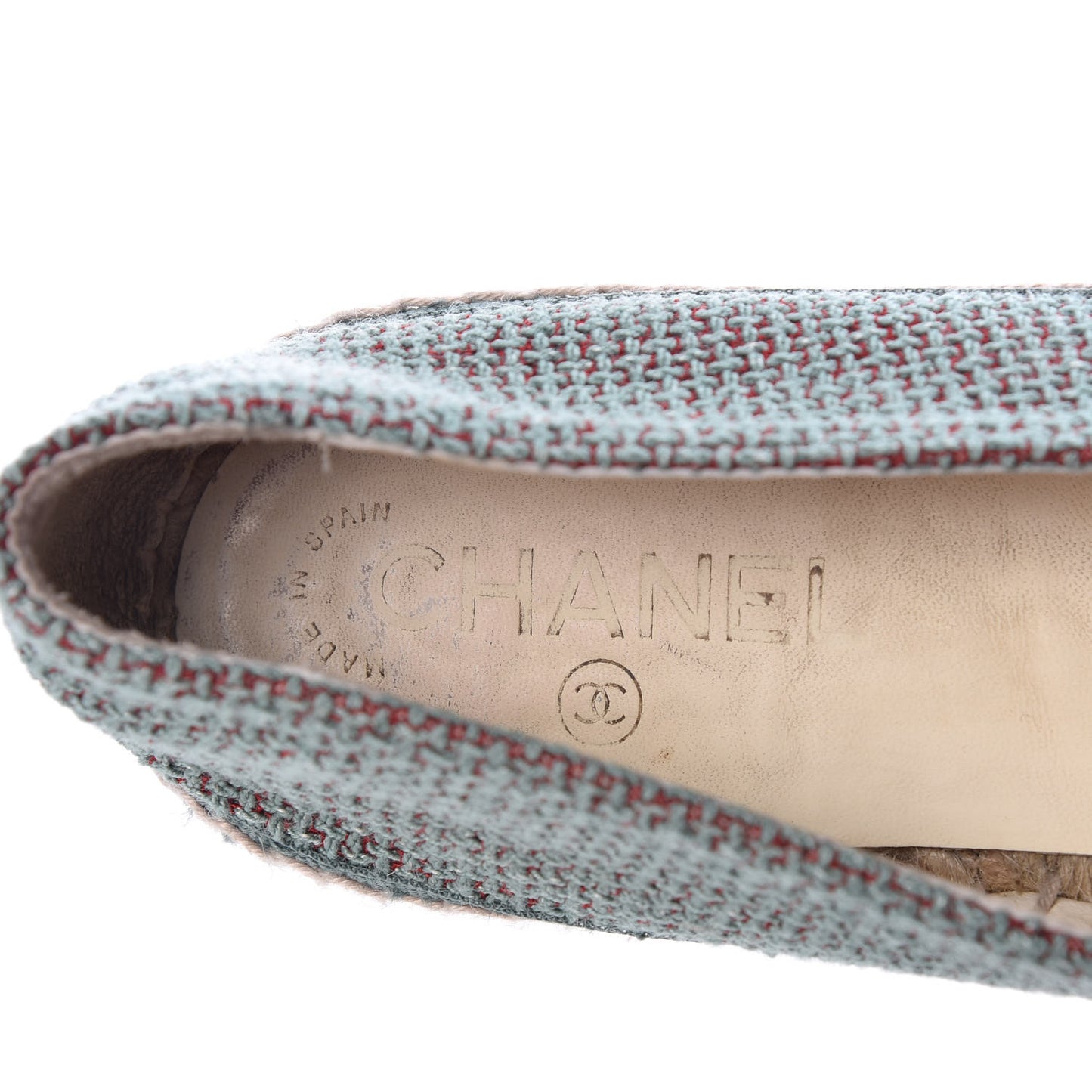 Toile Sequin CC Espadrilles 40 Green