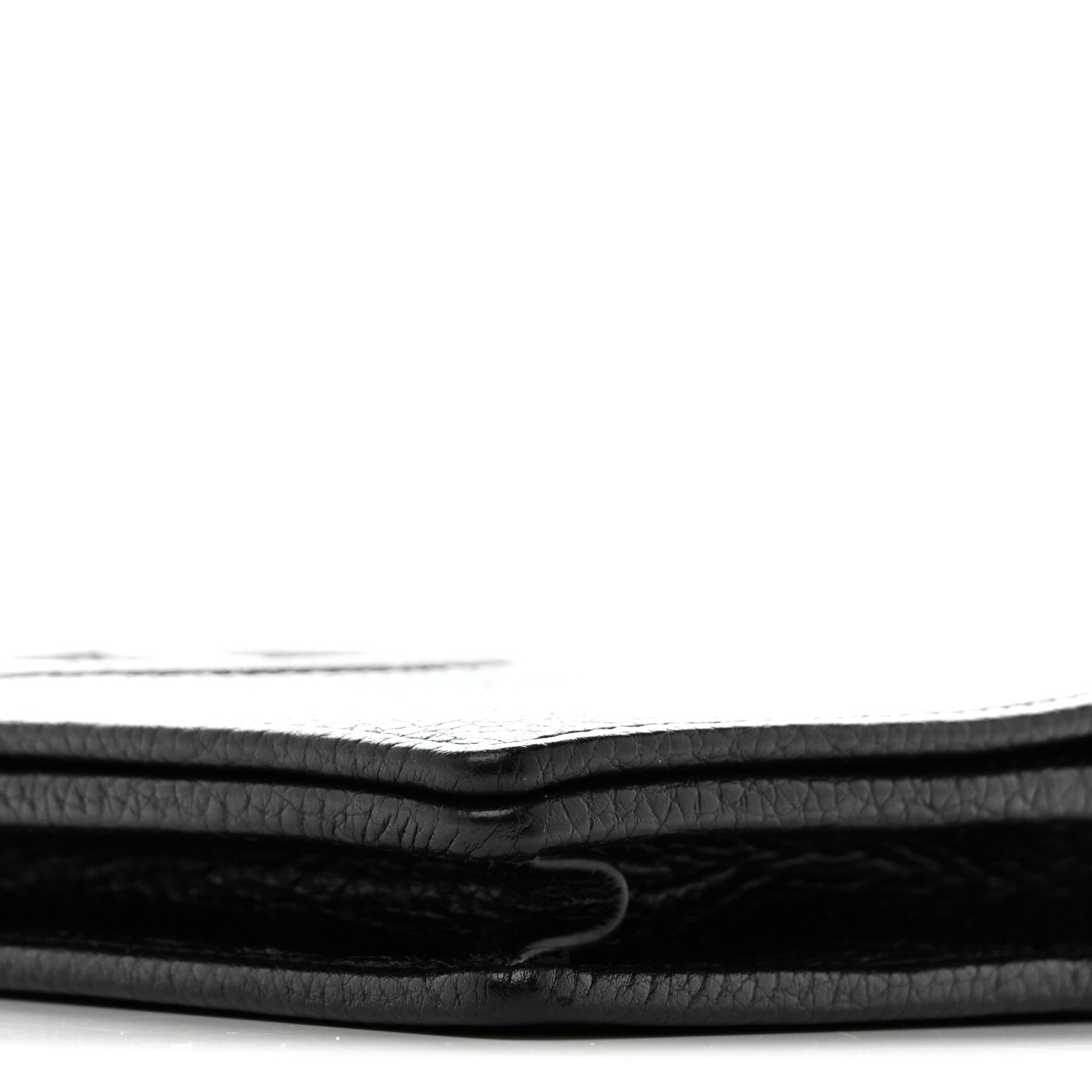 Gucci Pebbled Calfskin Soho Wallet On Chain Black 9 of 12