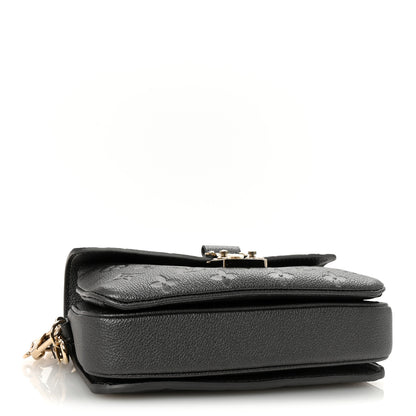 Louis Vuitton Shimmery Empreinte LV Ski Pochette Metis East West Gun Metal 4 of 9