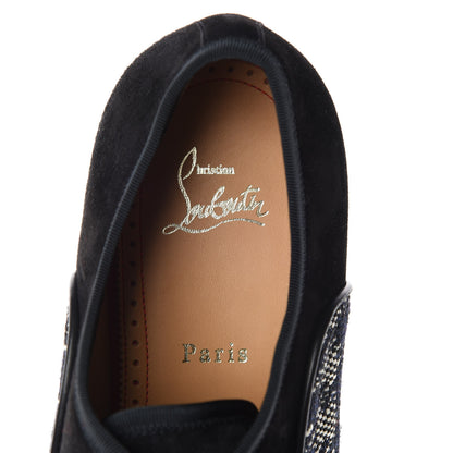 Christian Louboutin Suede Calfskin Mens Hubertus Orlato Flat 42.5 Black 7 of 8