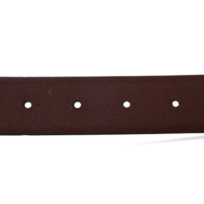 Chanel Calfskin CC Reversible Belt 70 28 Black Burgundy 4 of 6