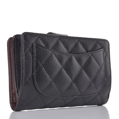 Chanel Caviar Quilted Zipped Pocket Wallet Black 3 of 9