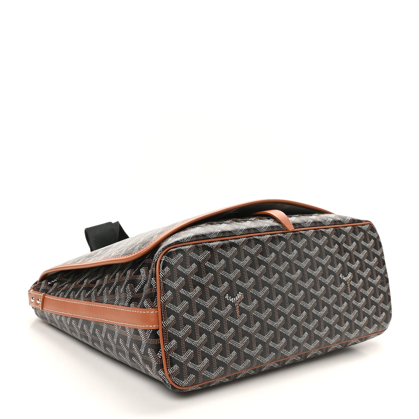 Goyardine Capetien Messenger Bag Black Gold