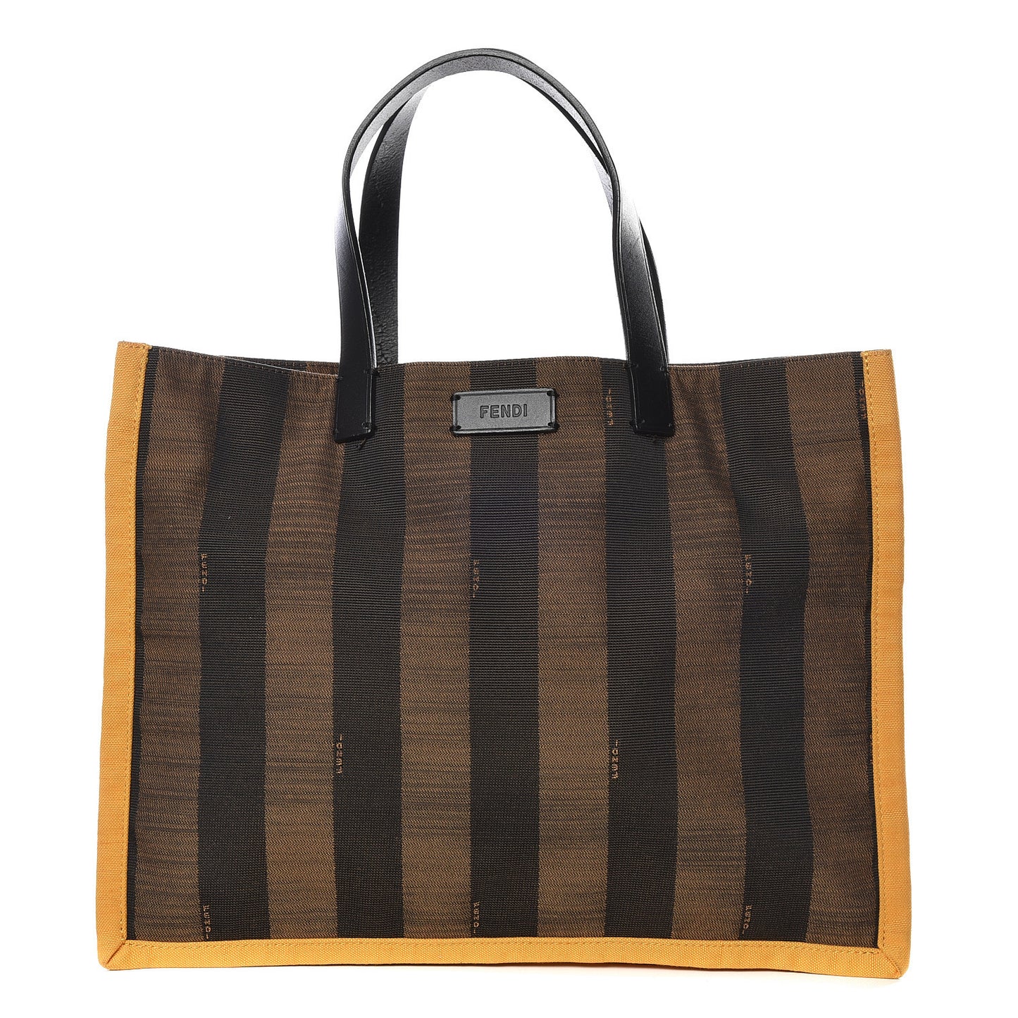 Canvas Pequin Small Shopping Tote Yellow