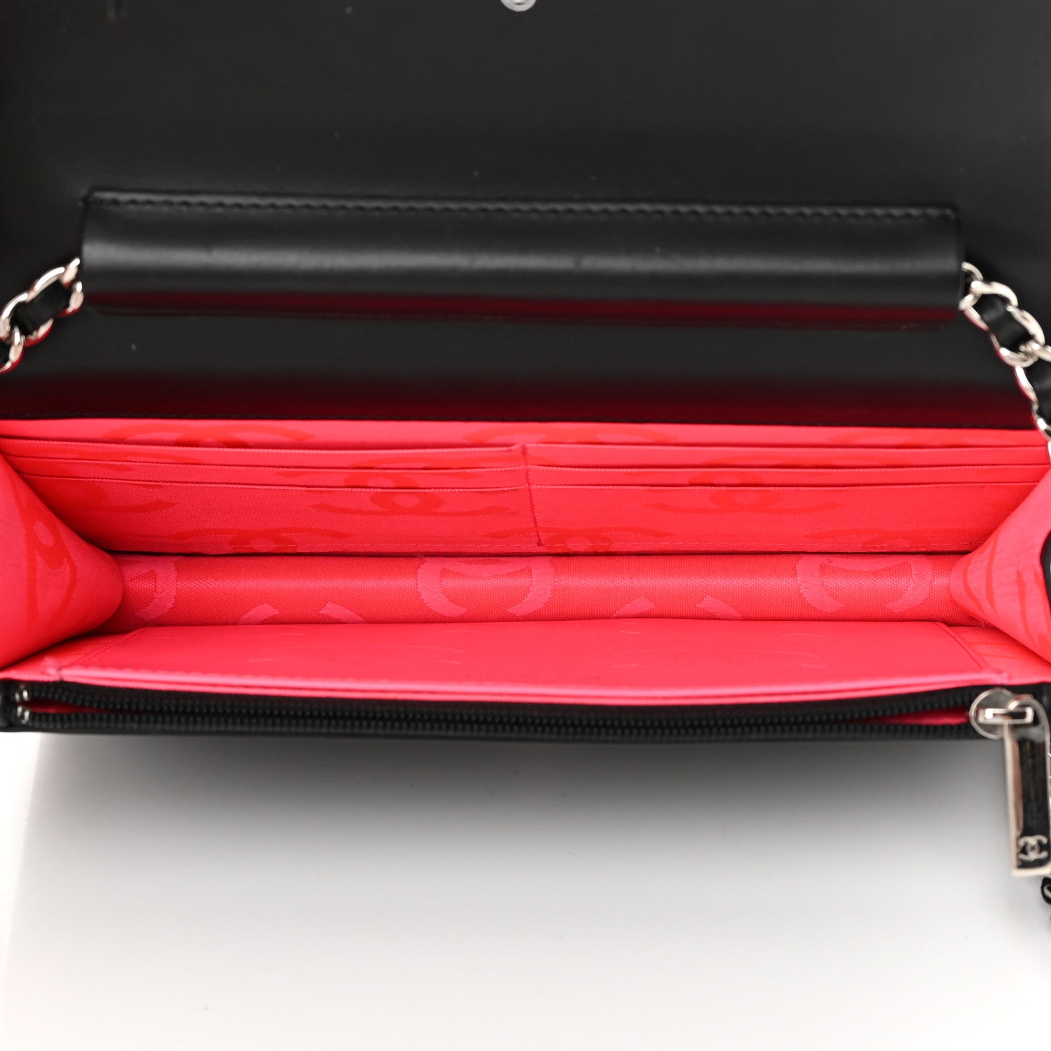 Chanel Calfskin Quilted Cambon Wallet On Chain WOC Black 5 of 17
