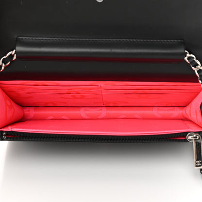 Chanel Calfskin Quilted Cambon Wallet On Chain WOC Black 5 of 17