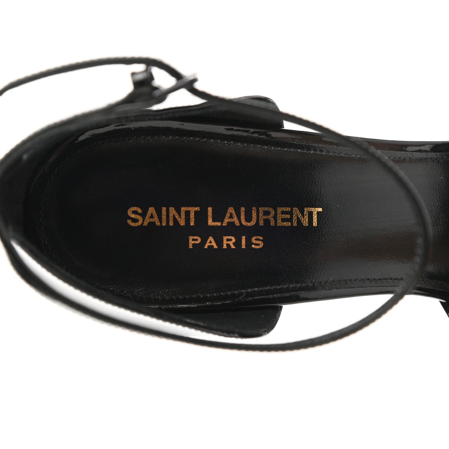 Saint Laurent Patent Opyum D'Orsay Pumps 40.5 Black 7 of 10