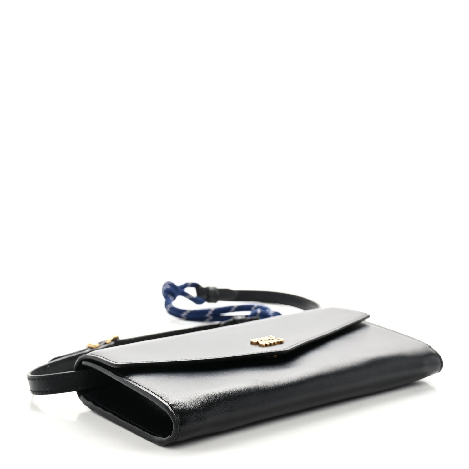 Miu Miu Nappa Wallet On Strap Black Baltic 4 of 11
