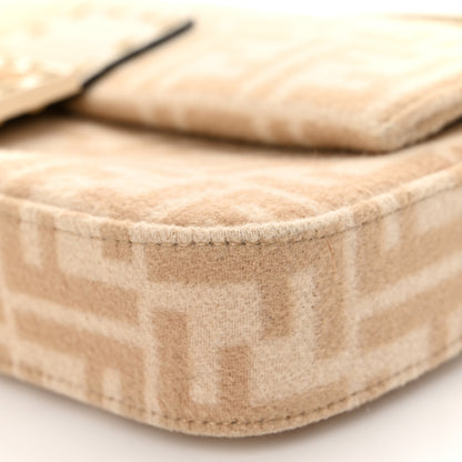 Fendi Wool Cuoio Romano Selleria FF 1974 Baguette 1997 Beige Cammello Camelia 10 of 10