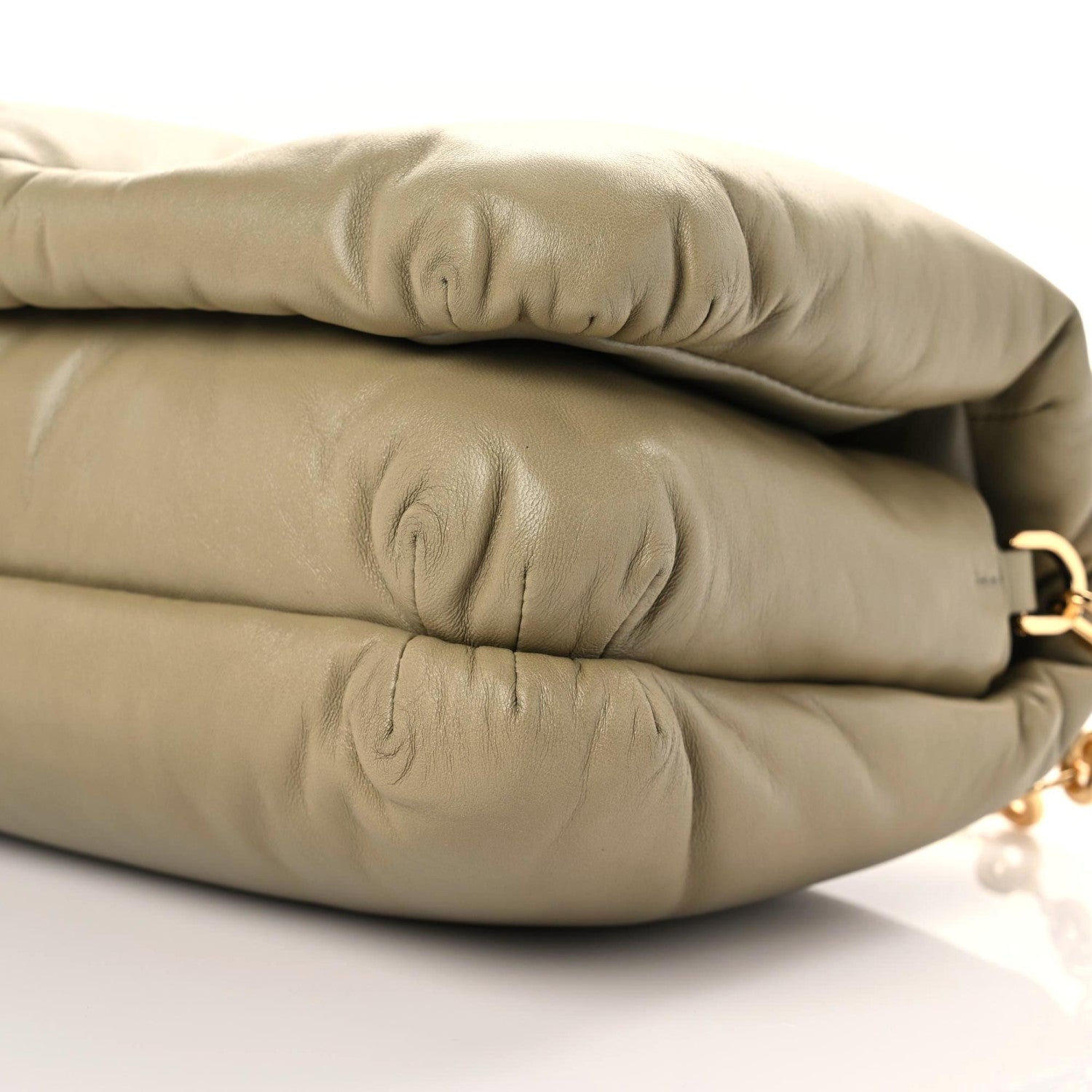 Loewe Lambskin Goya Puffer Bag Dark Green 6 of 11