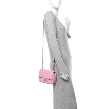 Chanel Caviar Quilted Mini Sweetheart Flap Lilac 2 of 11